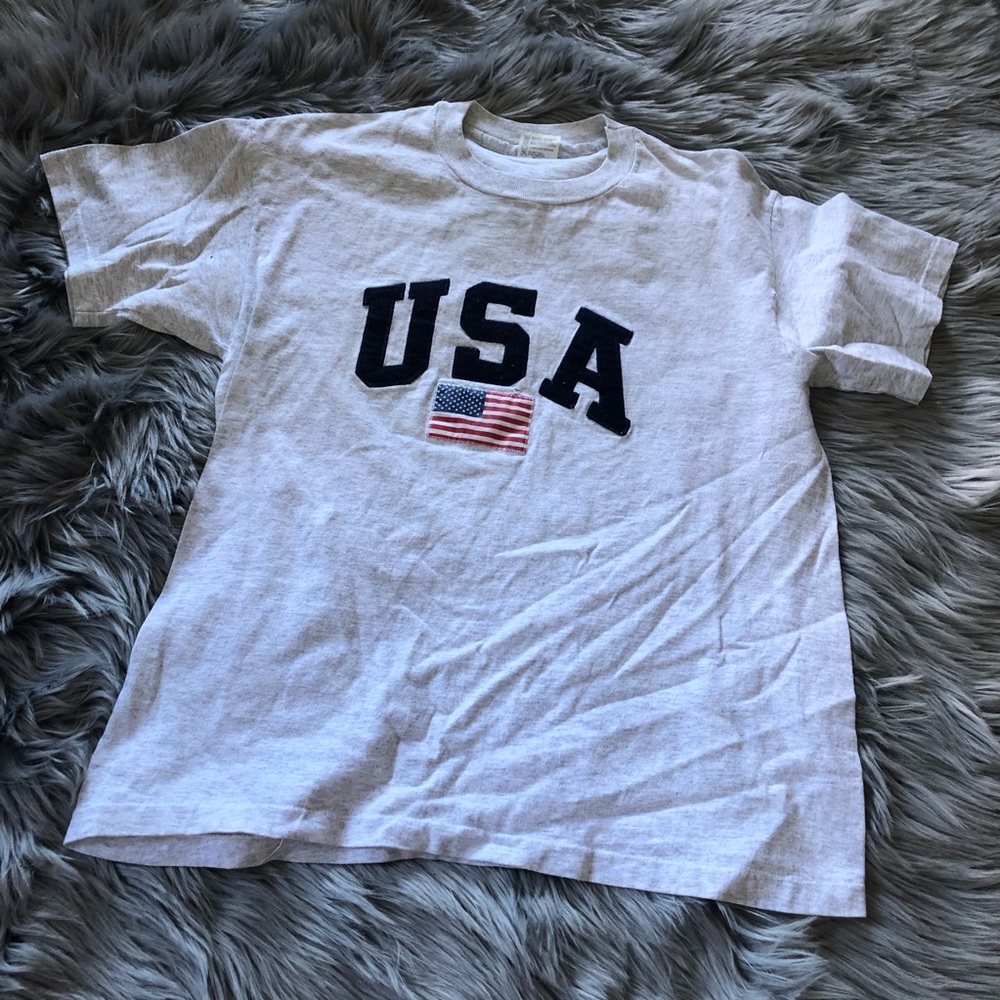 Vintage USA team Olympic Single Stitch grey